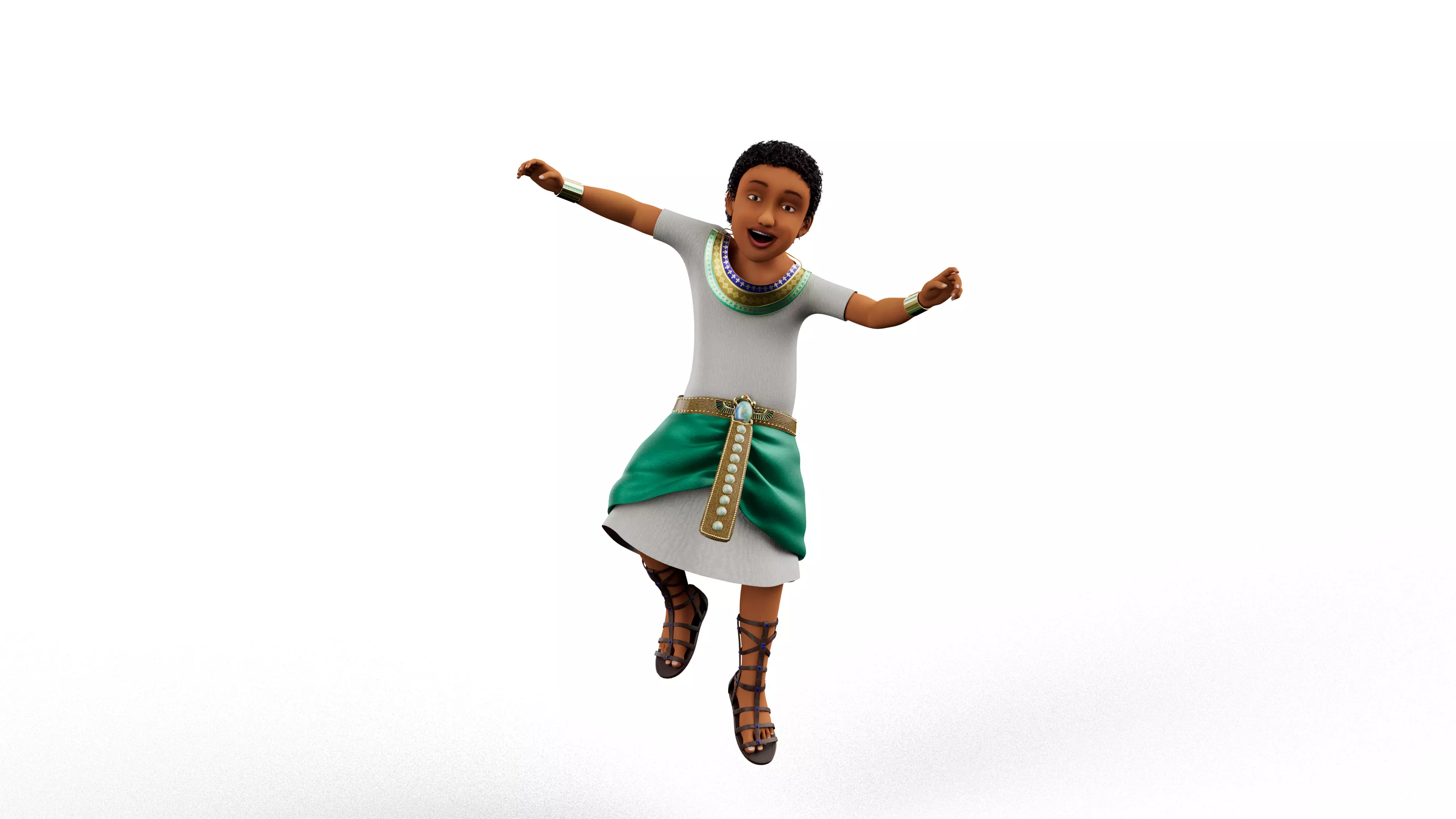 Semi-Realistic prince NOAH - MAYA Rigged and Blender Rigged Low-poly 3D model_6