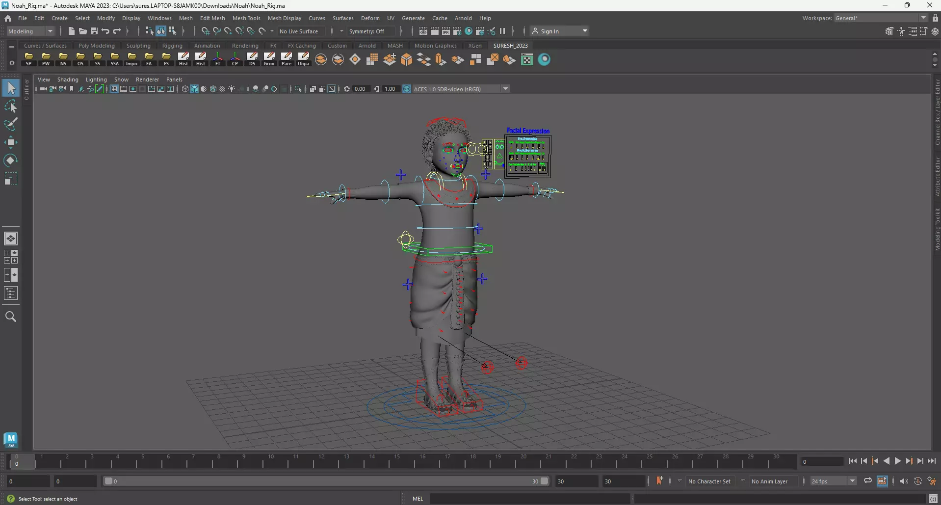 Semi-Realistic prince NOAH - MAYA Rigged and Blender Rigged Low-poly 3D model_17