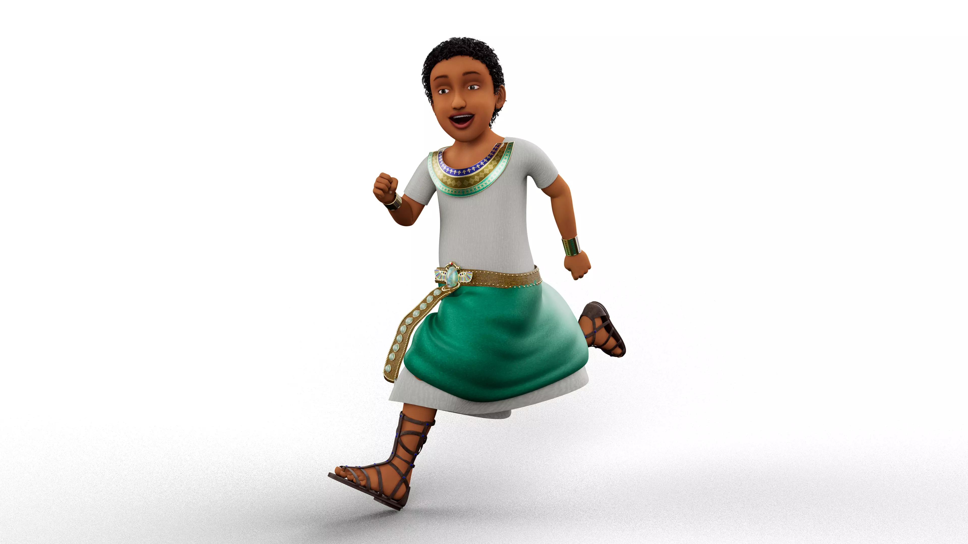 Semi-Realistic prince NOAH - MAYA Rigged and Blender Rigged Low-poly 3D model_8