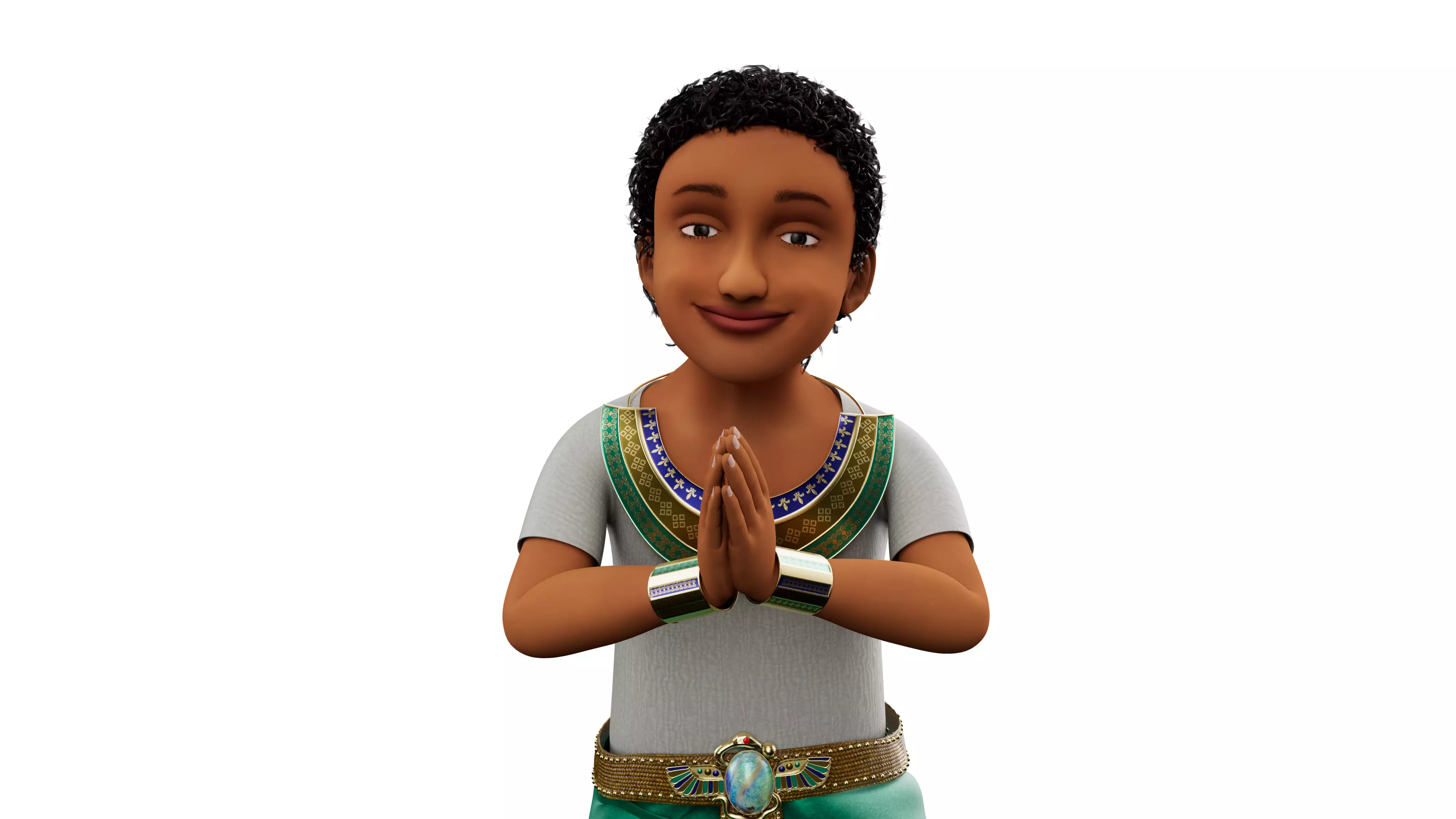 Semi-Realistic prince NOAH - MAYA Rigged and Blender Rigged Low-poly 3D model_0