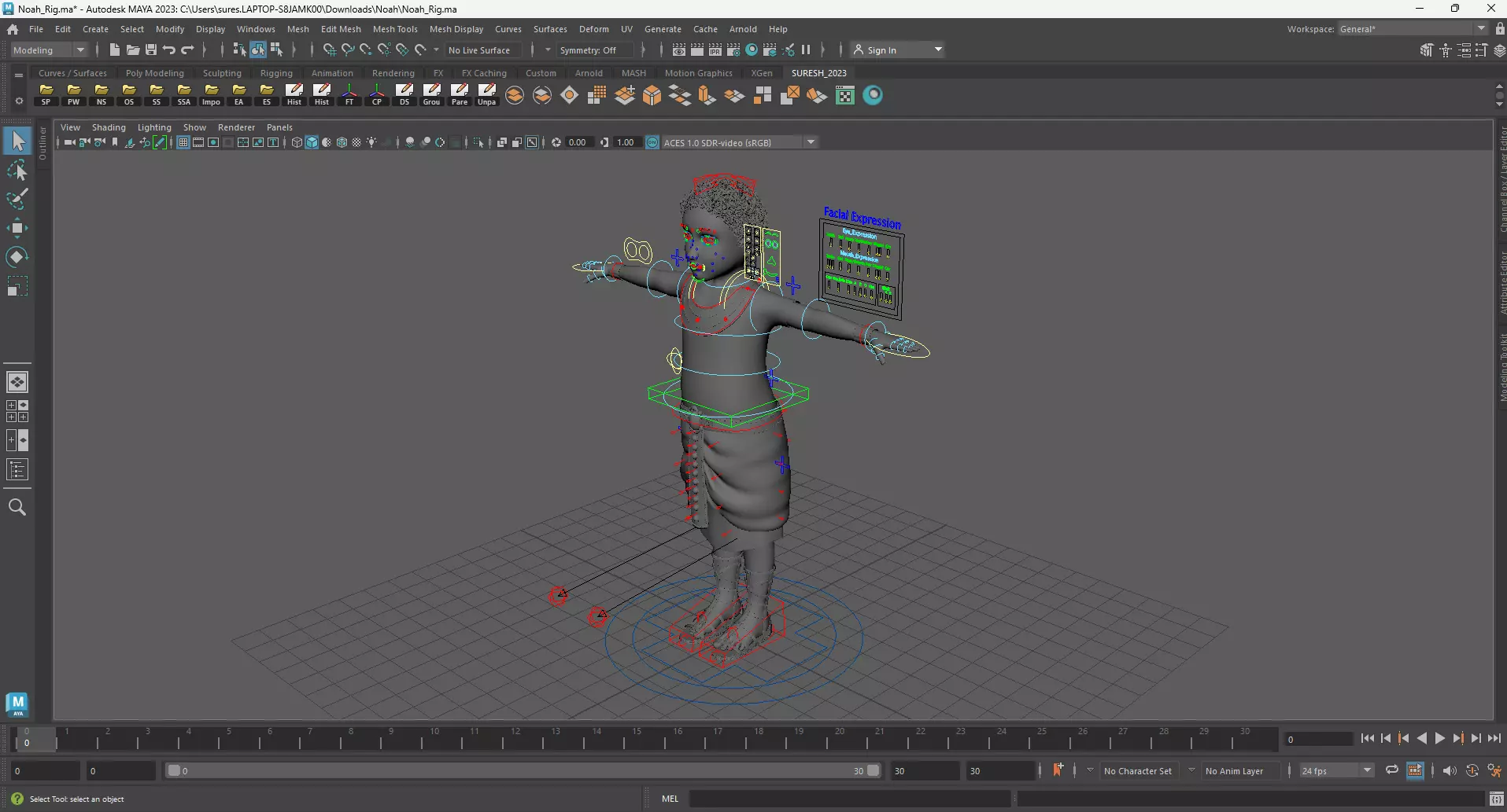 Semi-Realistic prince NOAH - MAYA Rigged and Blender Rigged Low-poly 3D model_18