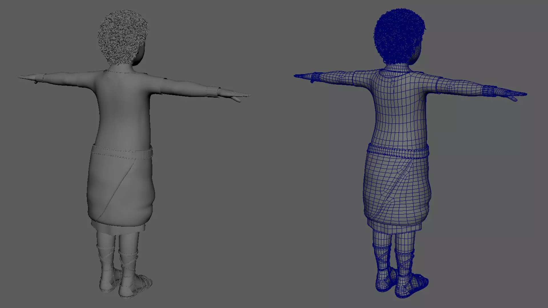 Semi-Realistic prince NOAH - MAYA Rigged and Blender Rigged Low-poly 3D model_12