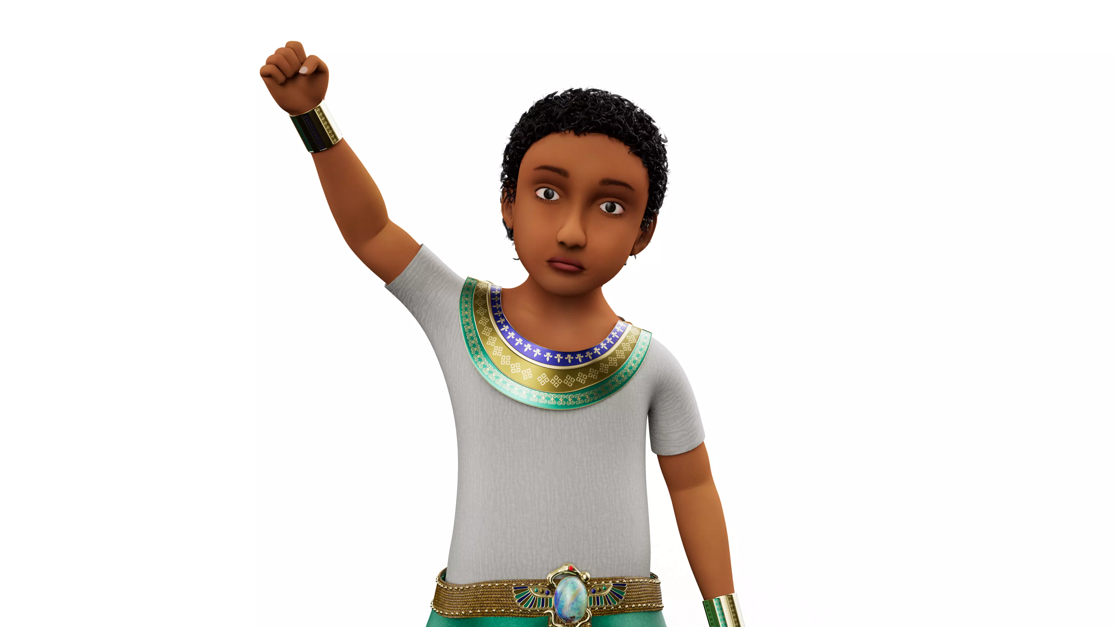 Semi-Realistic prince NOAH - MAYA Rigged and Blender Rigged Low-poly 3D model_2