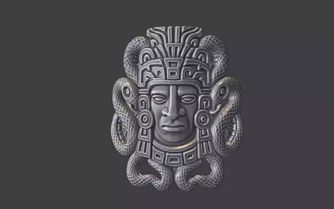 mayan inca style snake warrior ring