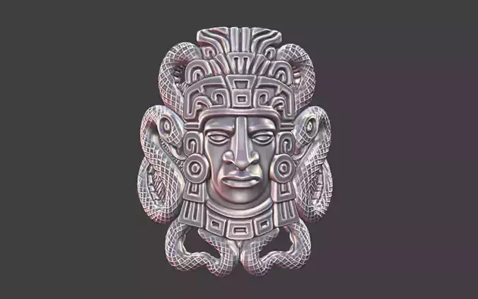 mayan inca style snake warrior ring