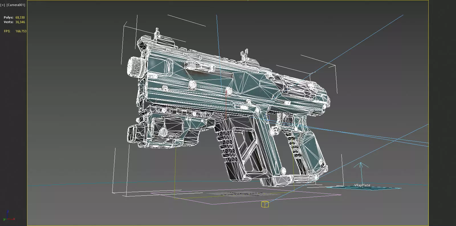 Future Sci-Fi Weapon Laser Gun 3D model_9