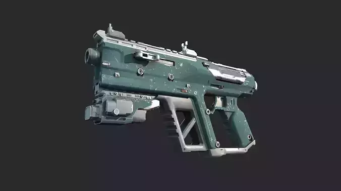 Future Sci-Fi Weapon Laser Gun