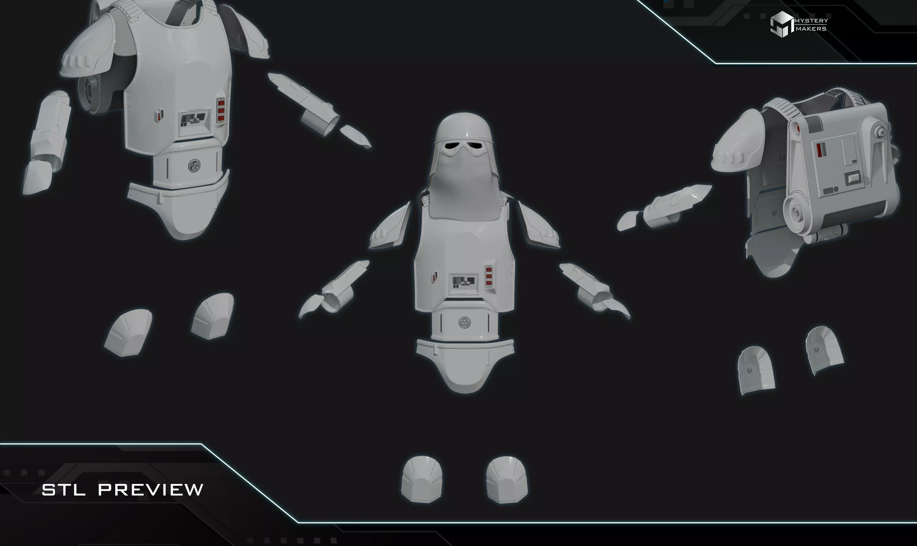 Snowtrooper armor 3D print model_1