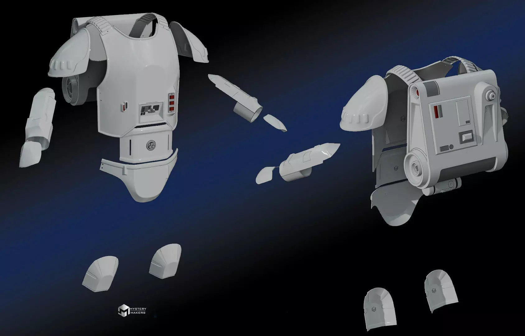 Snowtrooper armor 3D print model_0