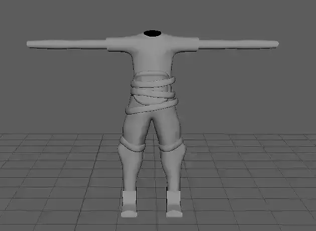 T pose character