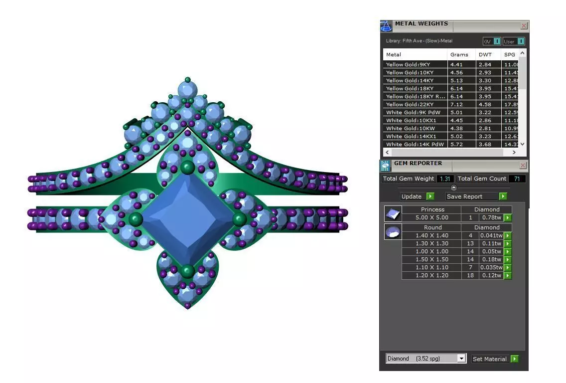 Solitaire ring 3D print model_6