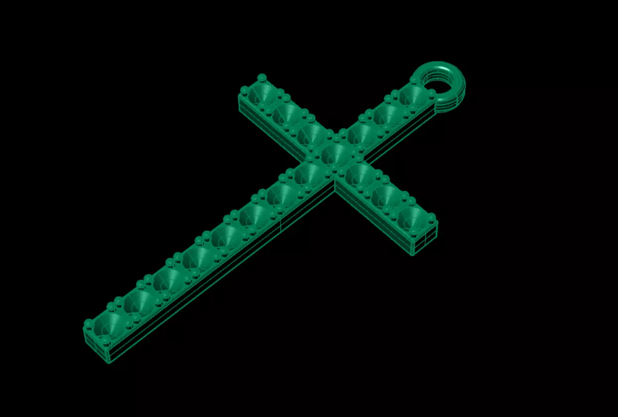 Cross Diamond 3D print model_10