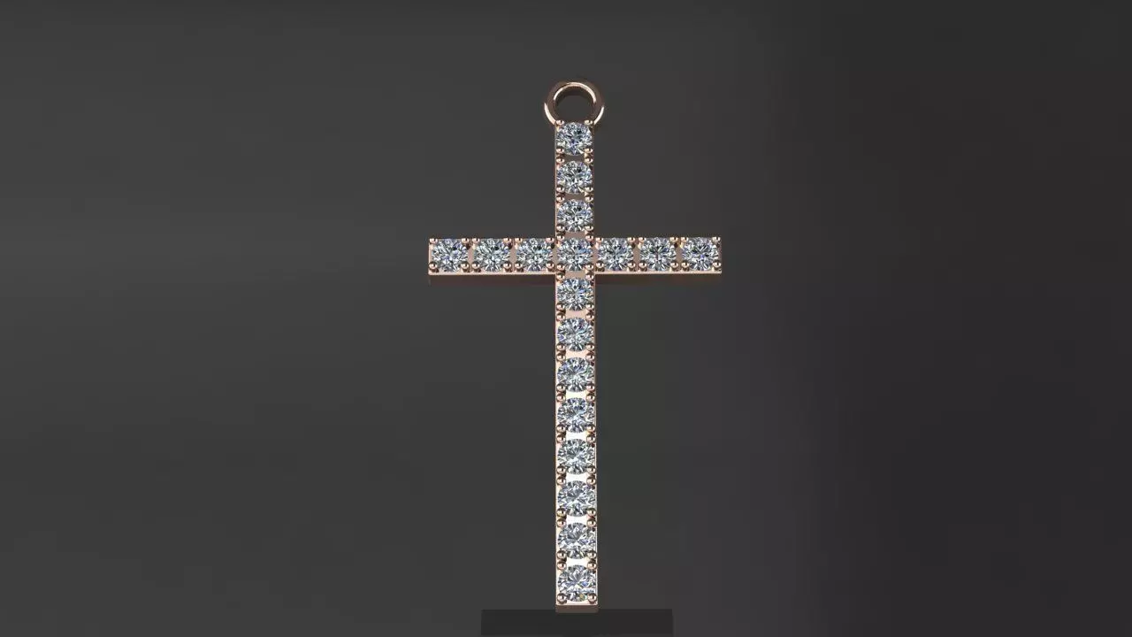 Cross Diamond 3D print model_4