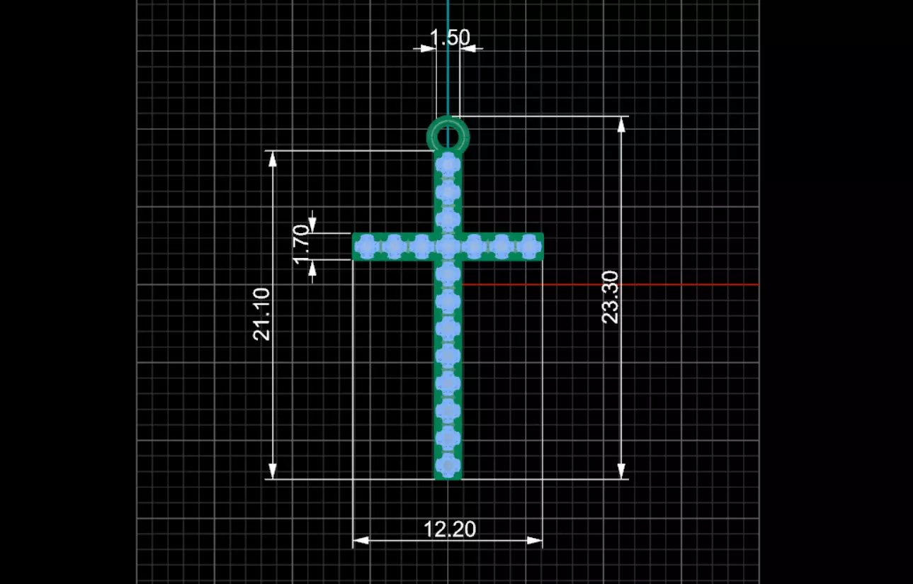 Cross Diamond 3D print model_7