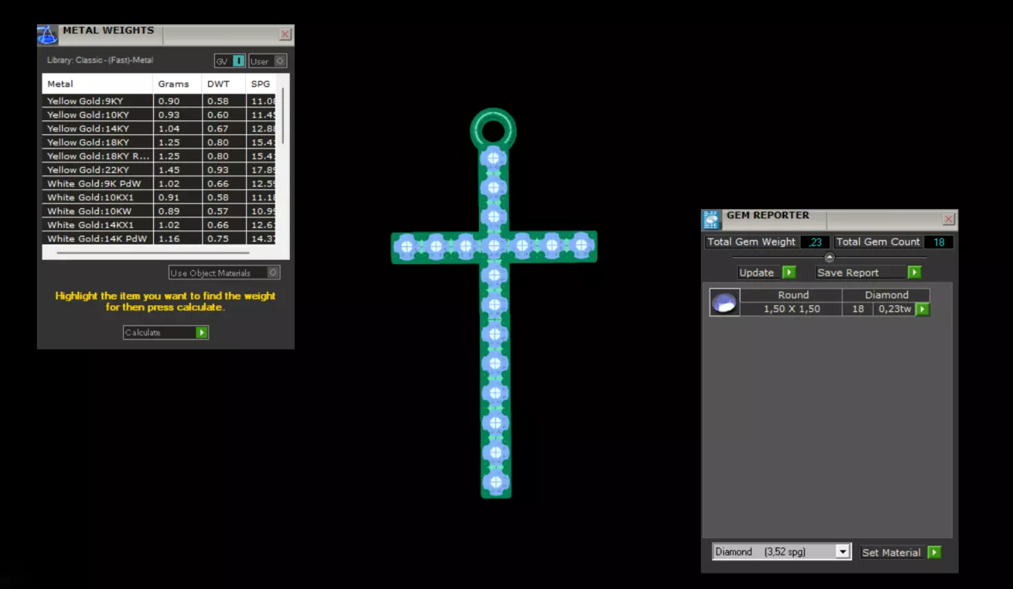 Cross Diamond 3D print model_9