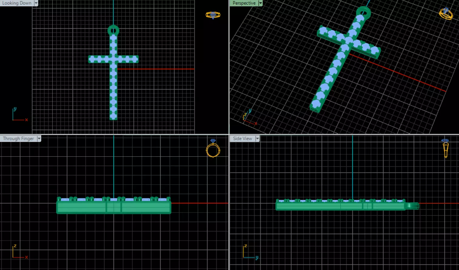 Cross Diamond 3D print model_6