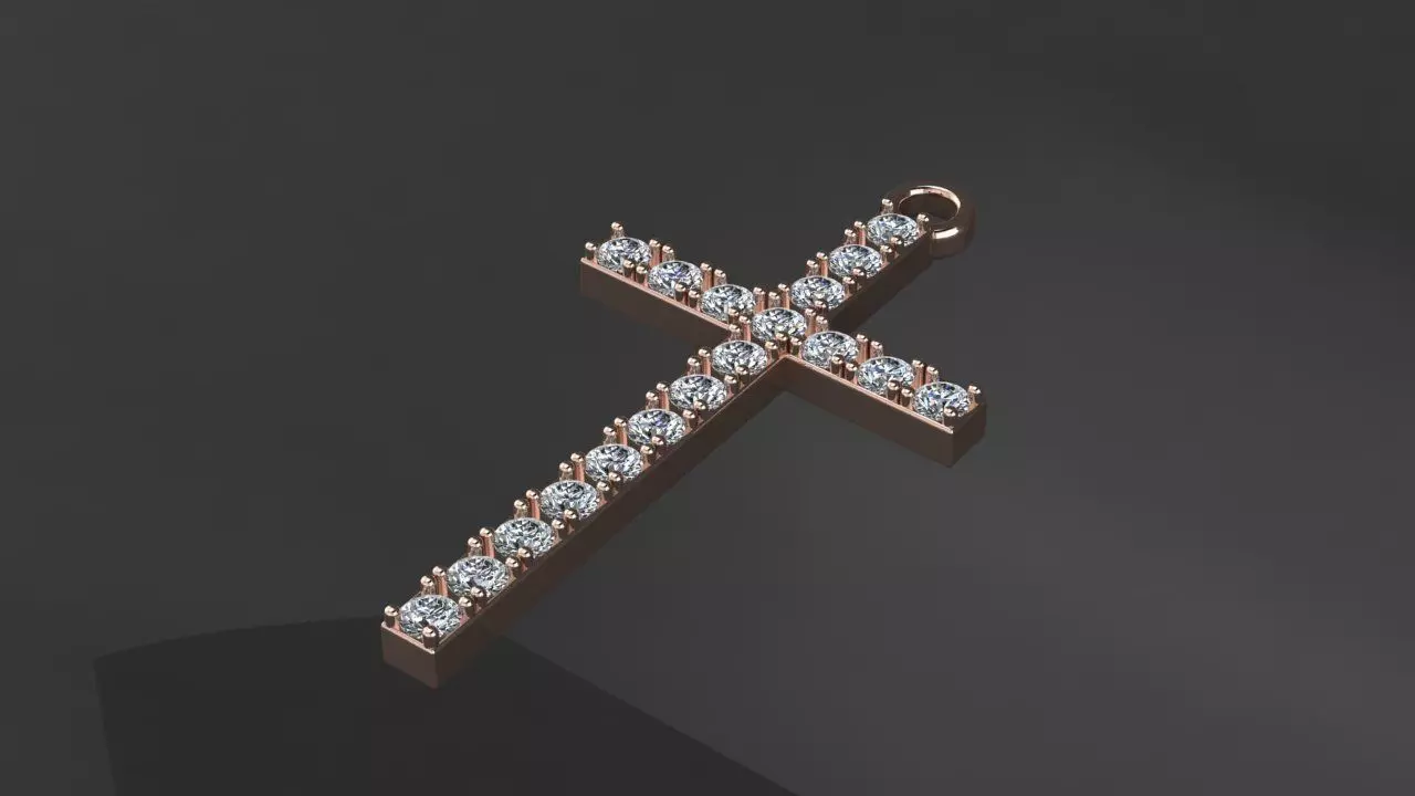 Cross Diamond 3D print model_1