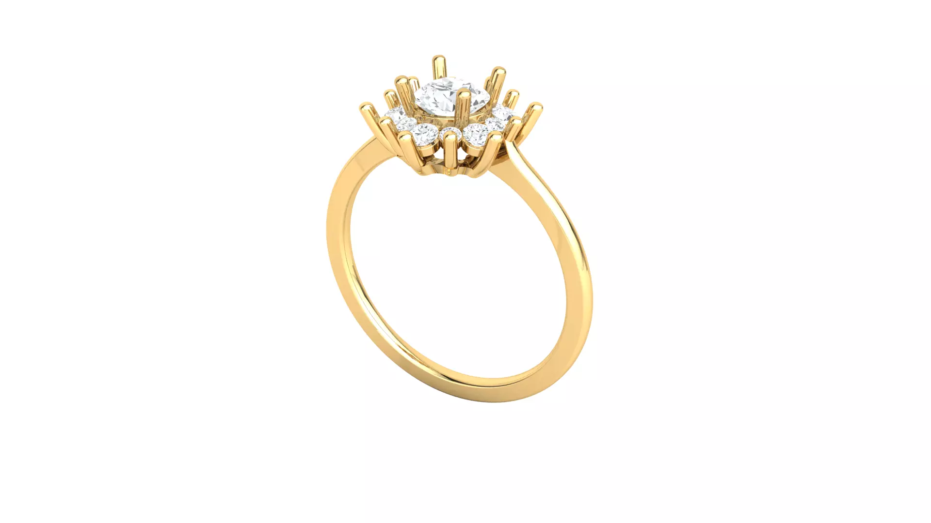 Women Ring Render 3dm STL OBJ FBX Details 3D print model