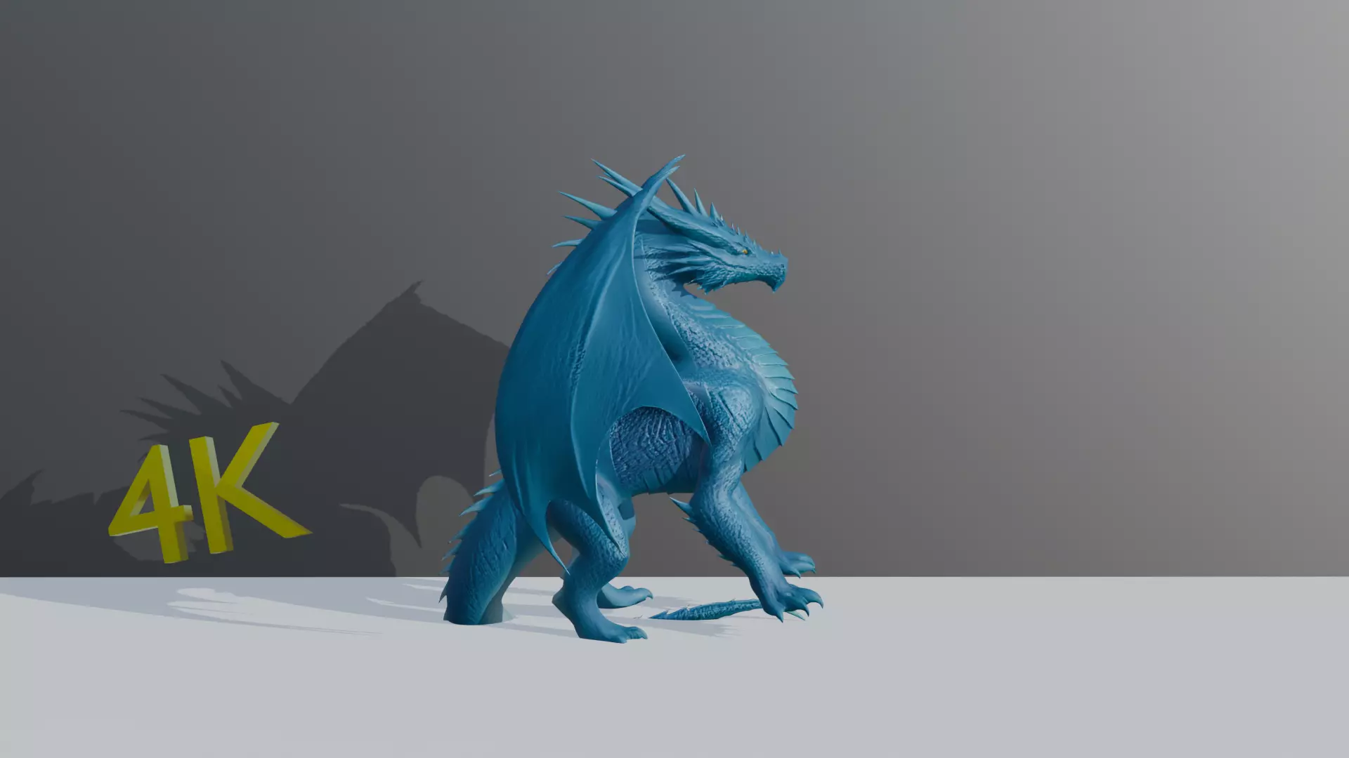 Blue Dragon Fantasy and Mythical Power and Legendary Elegance Free 3D model_1
