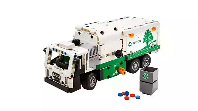 TwindBricks3D - 42167 - LR Electric Garbage Truck 3D print model