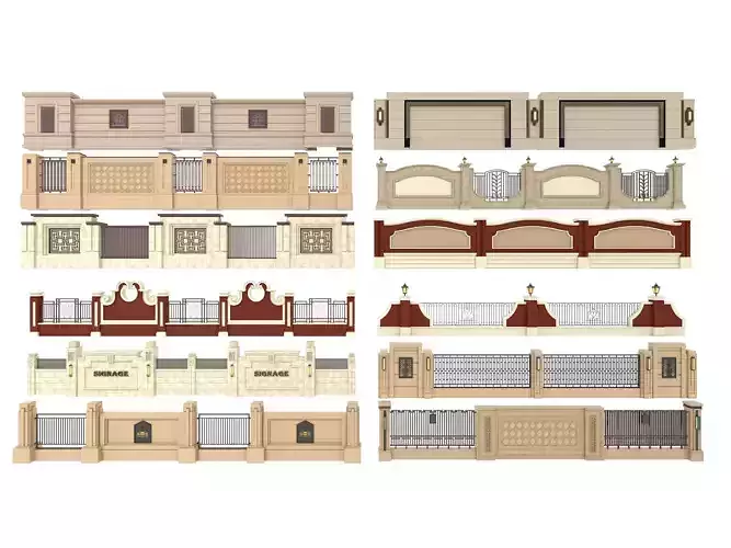 Fence in classic style