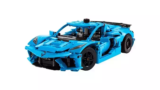 TwindBricks3D - 42217 - Chevrolet Corvette Stingray Blue 3D print model