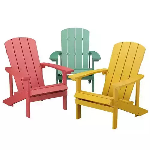 Garden Chair Adirondack 3D model