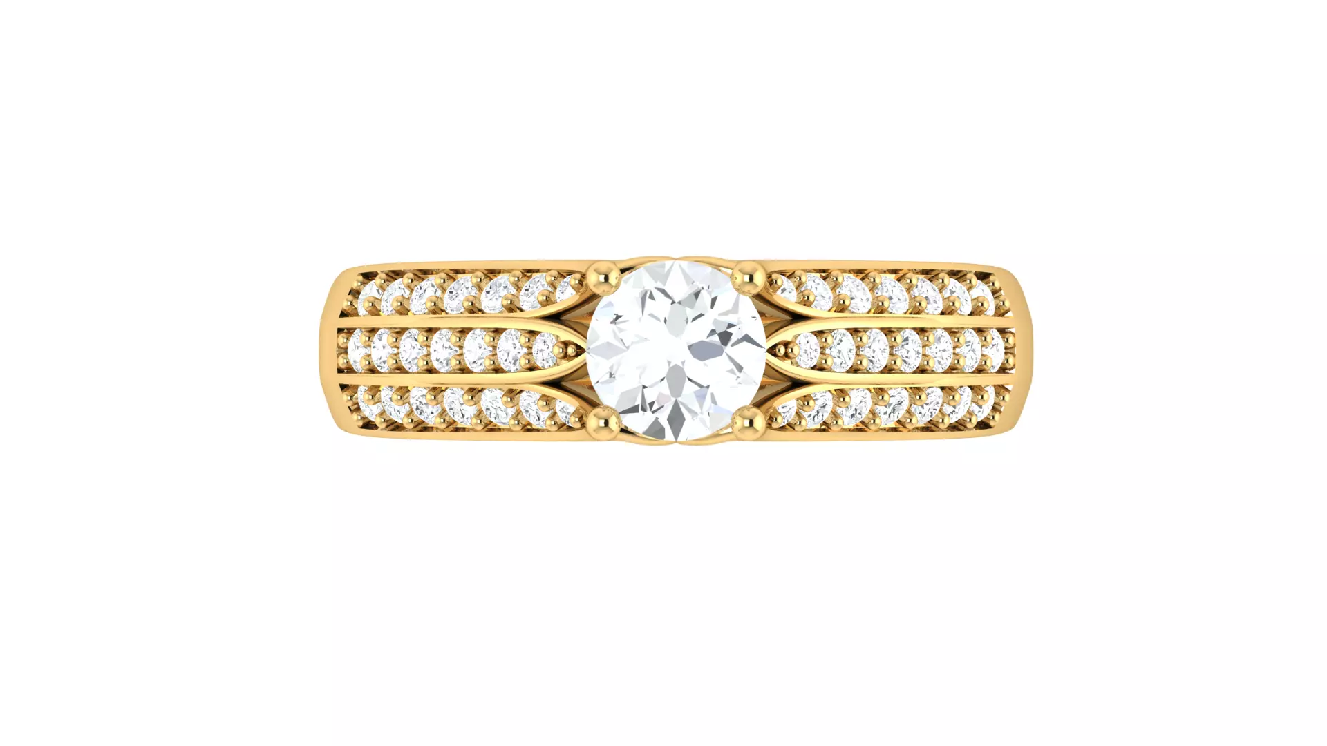 Women Ring Render 3dm STL OBJ FBX Details 3D print model_1