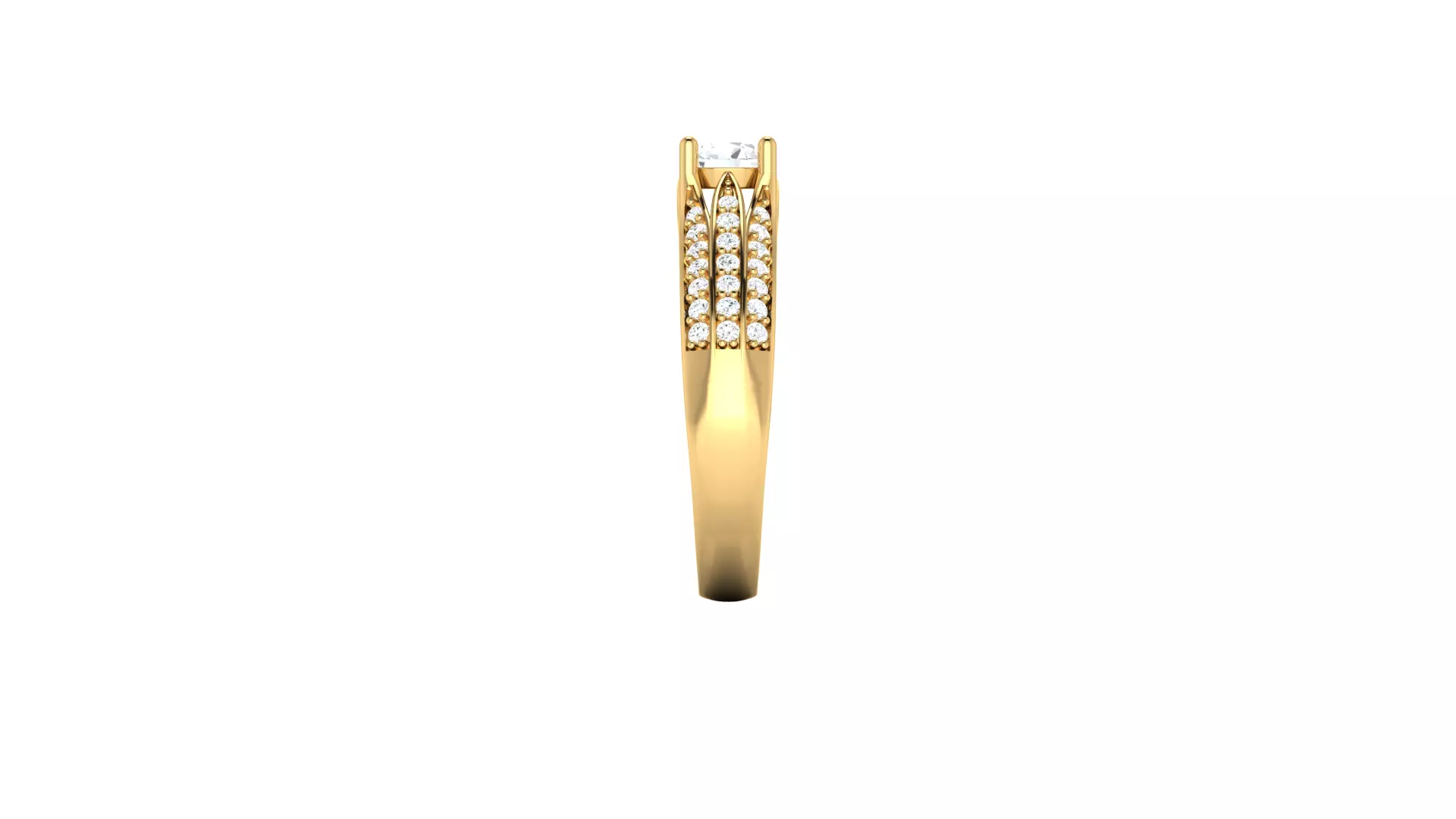 Women Ring Render 3dm STL OBJ FBX Details 3D print model_3
