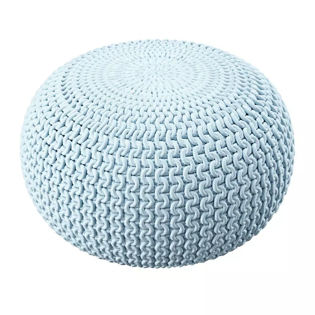 Pouffe Conrad Cotton 3D model_2