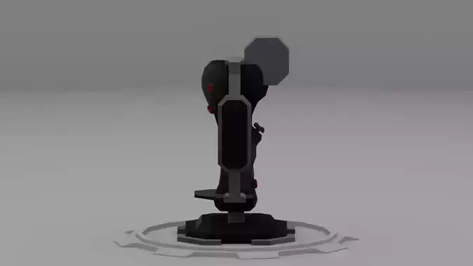 Low-poly PBR Joytick Low-poly 3D model