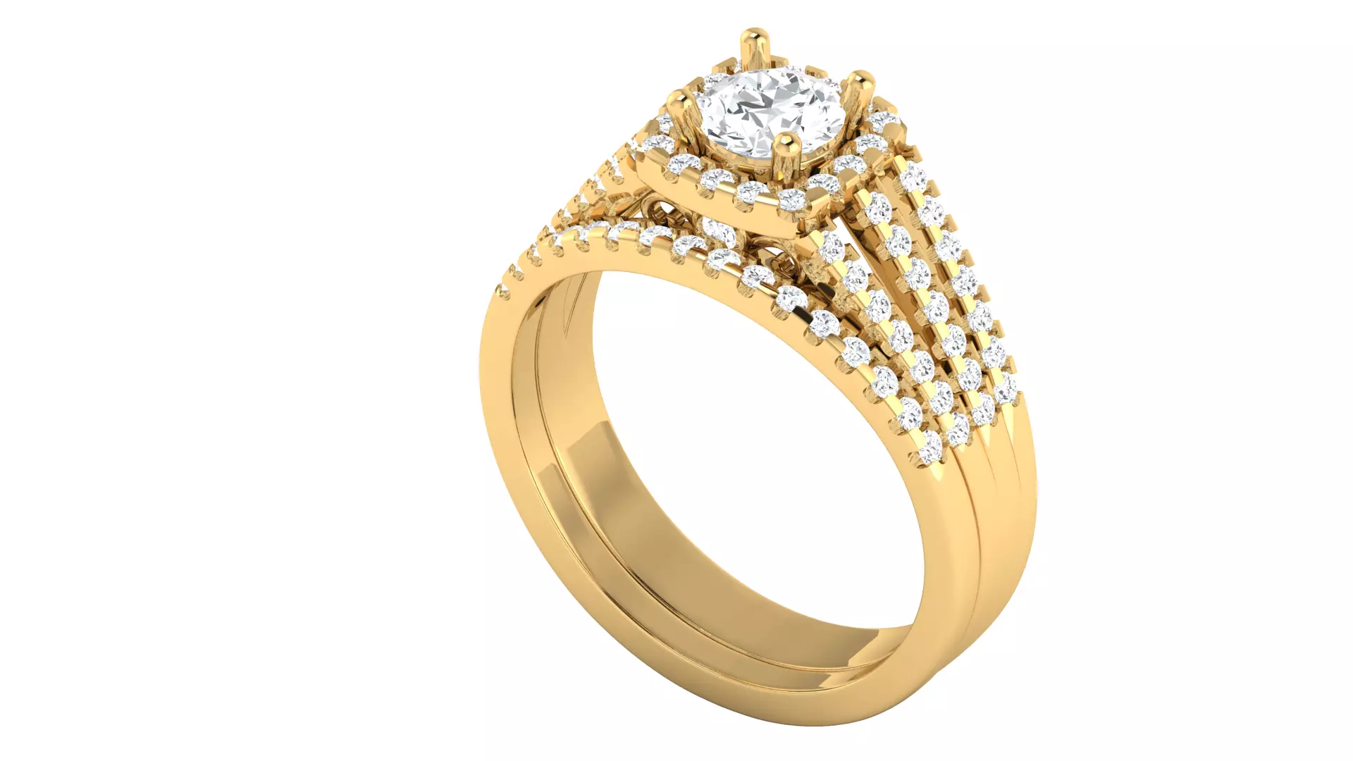 Women Ring  Render 3dm STL OBJ FBX Details 3D print model_5