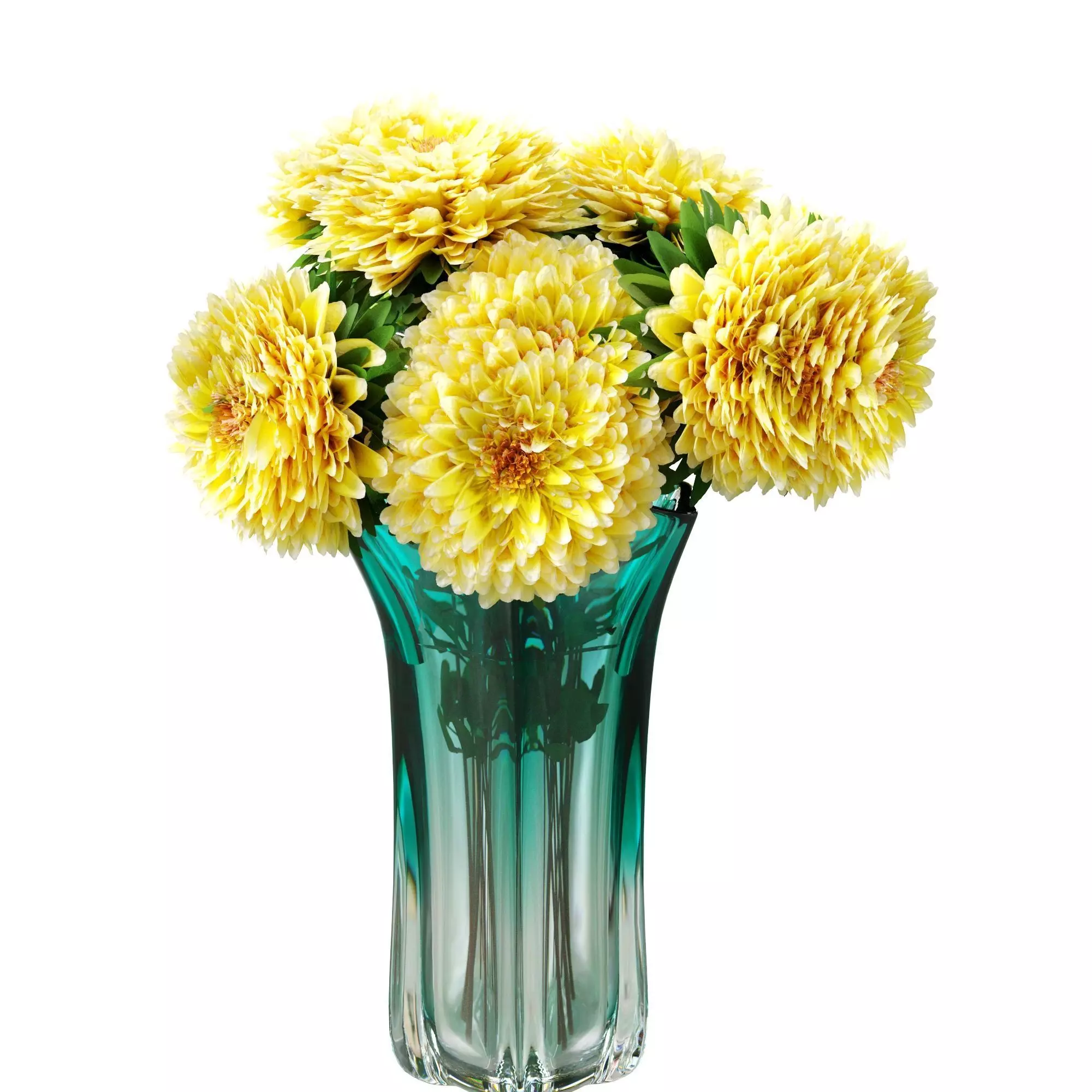 Bouquet of aster flowers 3D model_8