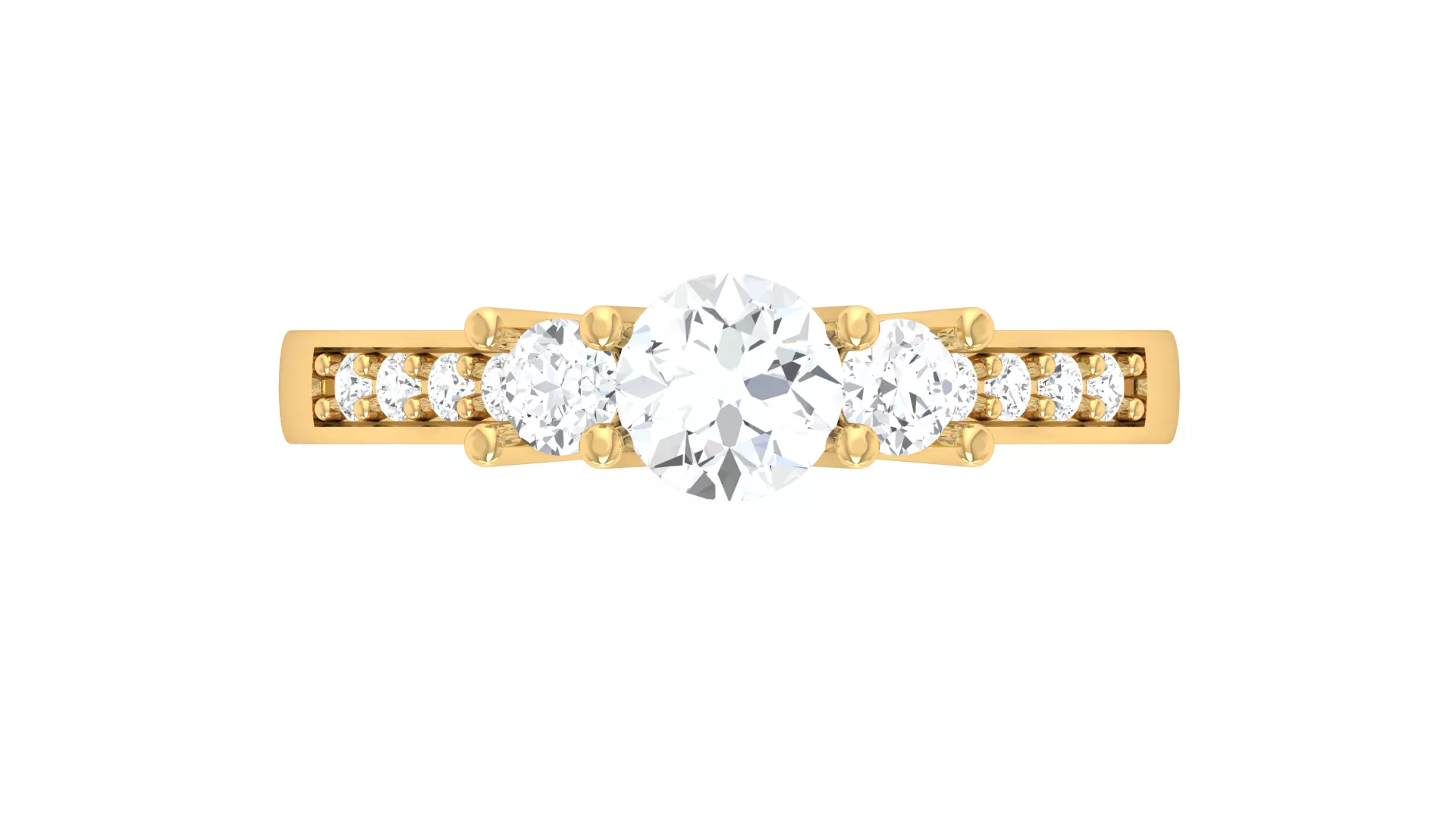 Women Ring Render 3dm STL OBJ FBX Details 3D print model_1