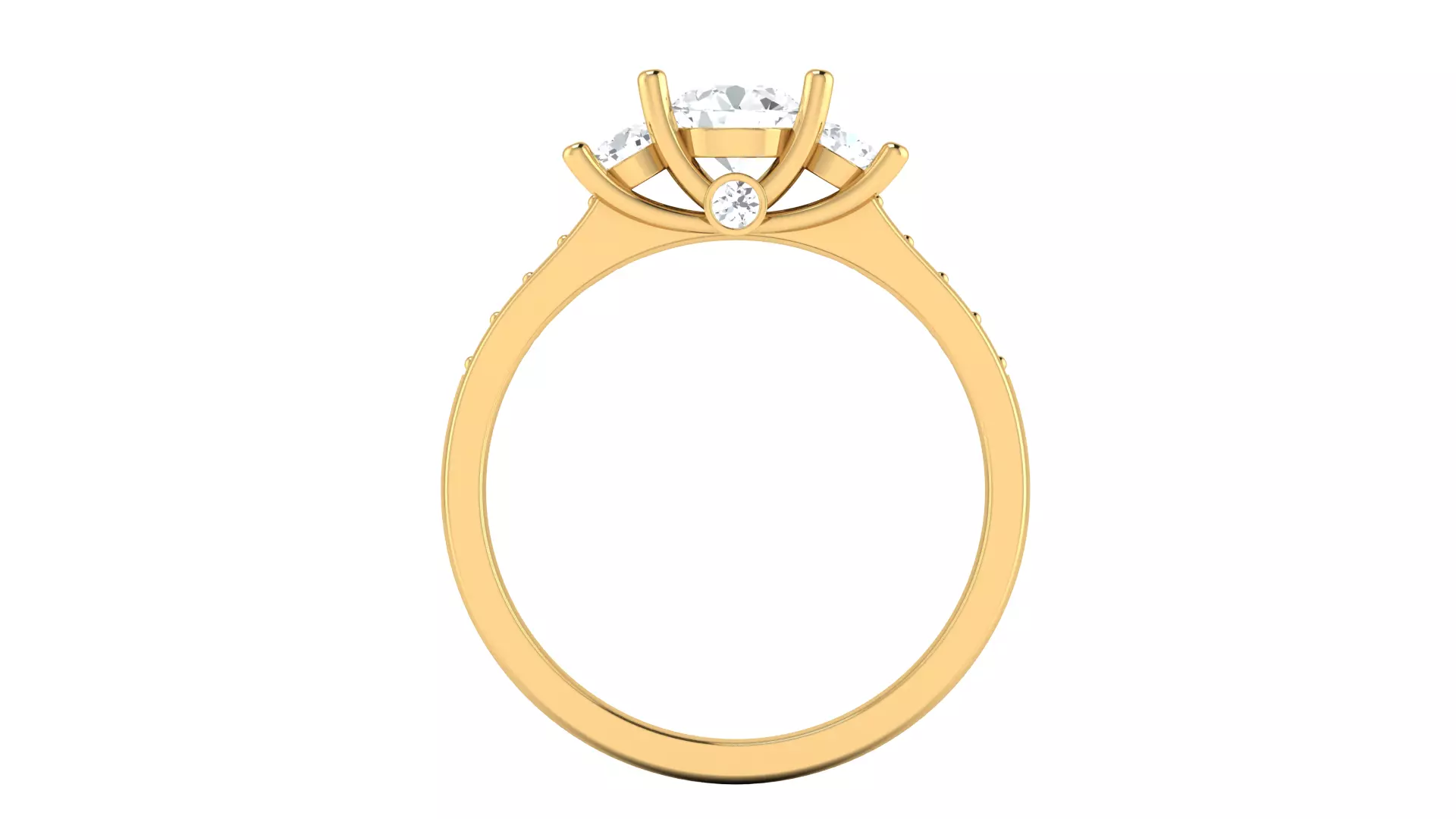 Women Ring Render 3dm STL OBJ FBX Details 3D print model_2