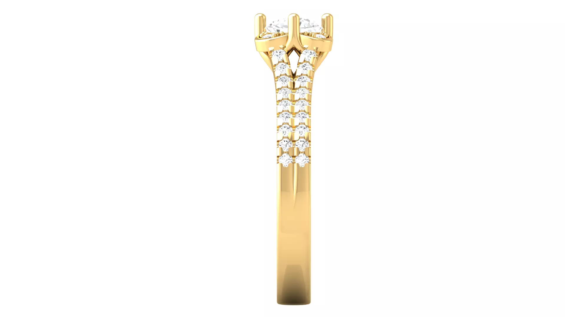 Women Ring Render 3dm STL OBJ FBX Details 3D print model_3