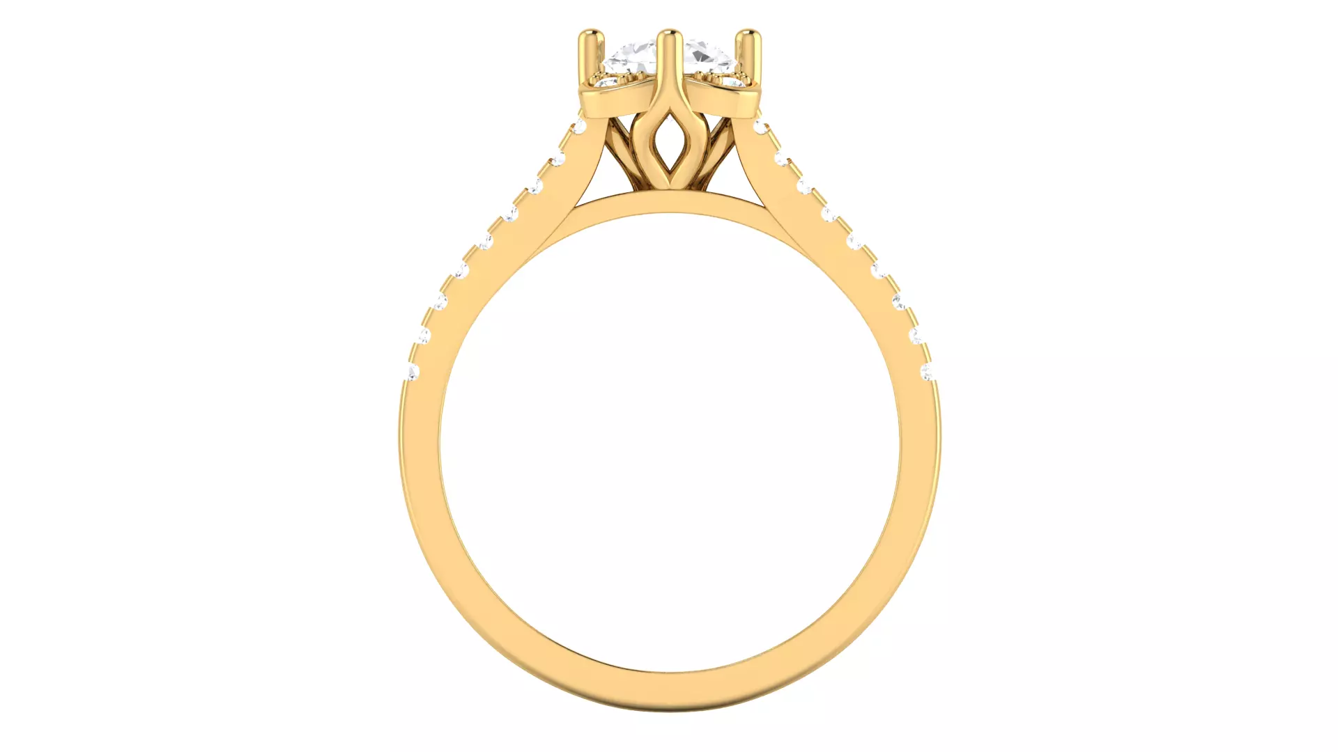 Women Ring Render 3dm STL OBJ FBX Details 3D print model_2