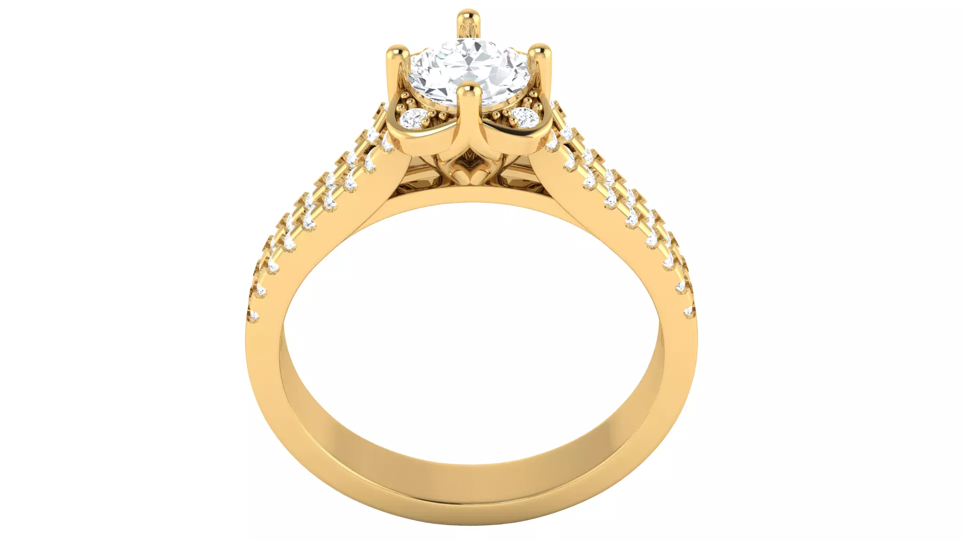 Women Ring Render 3dm STL OBJ FBX Details 3D print model_5