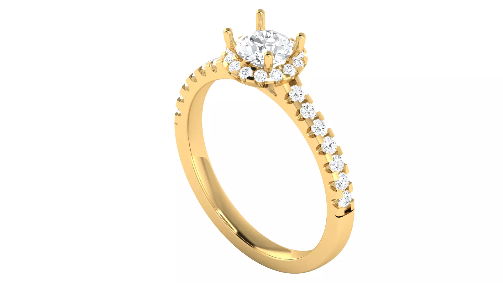 Women Ring Render 3dm STL OBJ FBX Details 3D print model_4