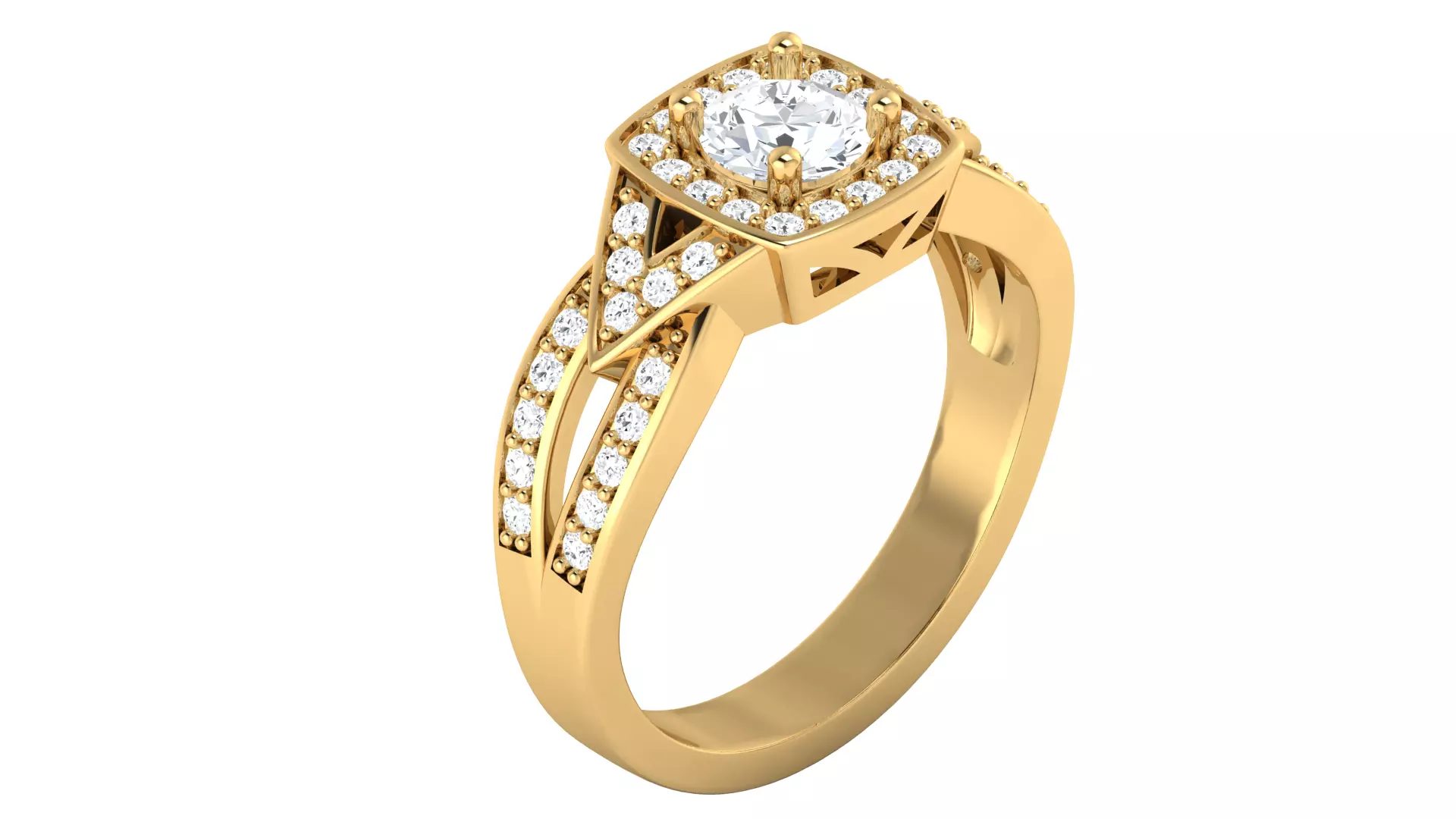 Women Ring  Render 3dm STL OBJ FBX Details 3D print model_0