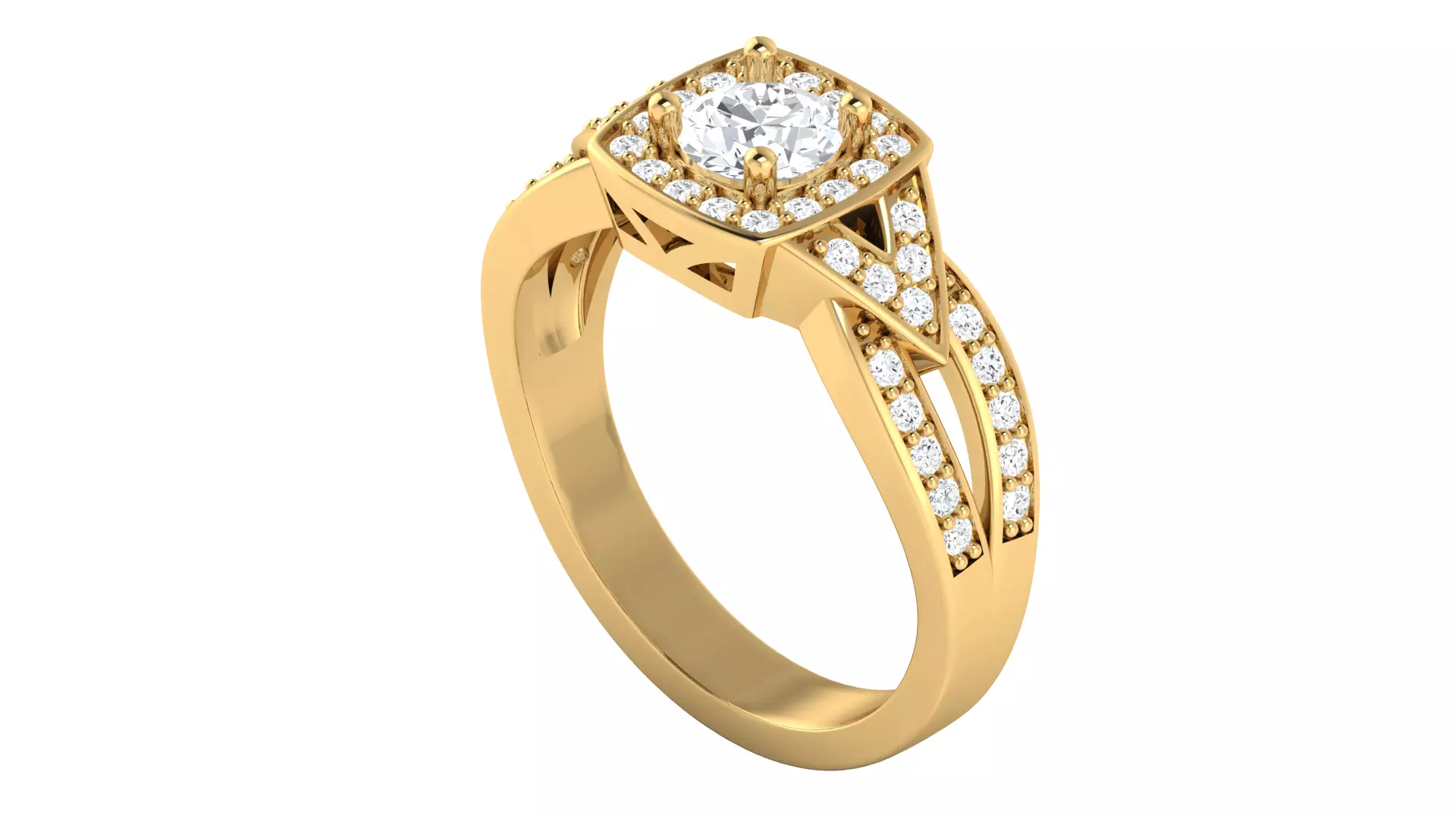 Women Ring  Render 3dm STL OBJ FBX Details 3D print model_3