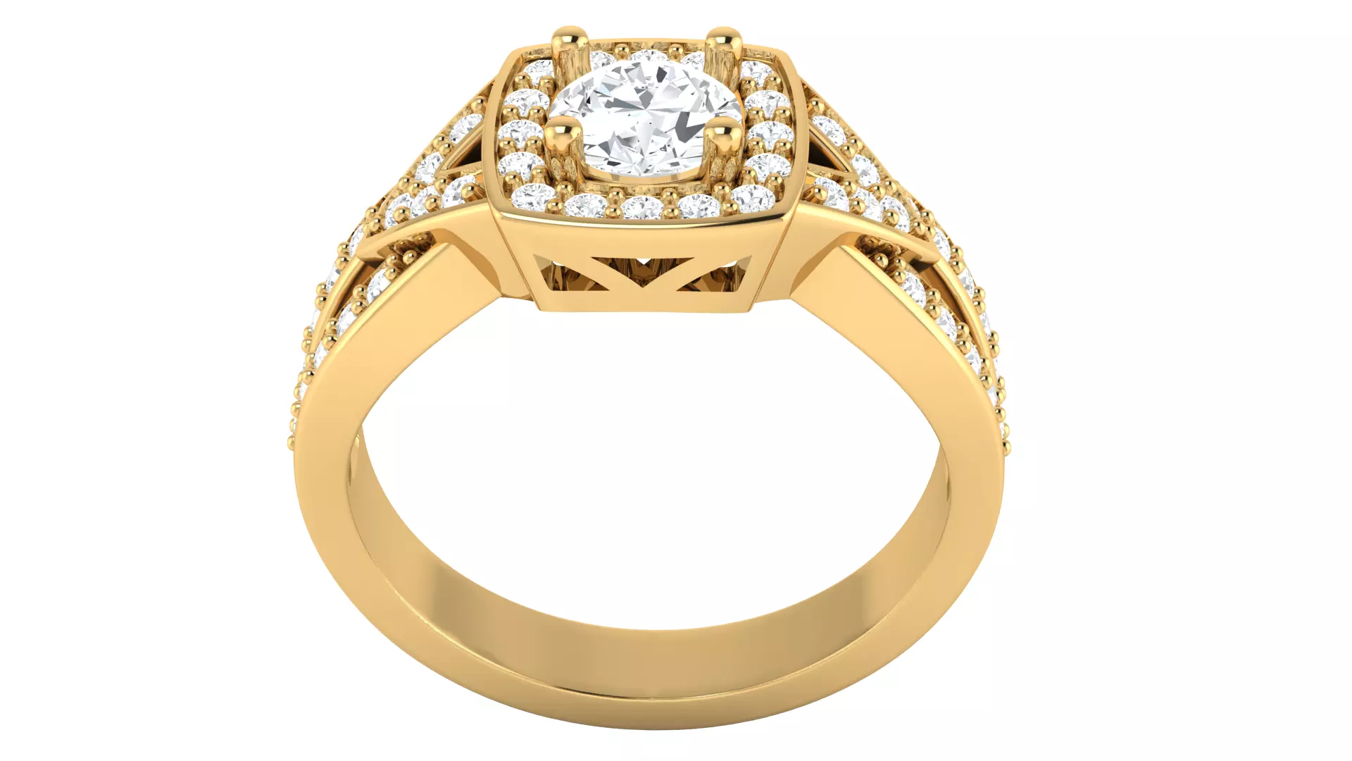 Women Ring  Render 3dm STL OBJ FBX Details 3D print model_5