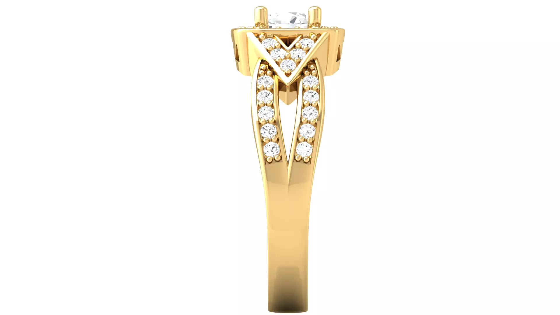 Women Ring  Render 3dm STL OBJ FBX Details 3D print model_4