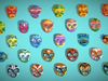 25 Kids Evil Mask Pack 1 - Cartoon - Stylized Costume Masks Set Low-poly 3D model_2