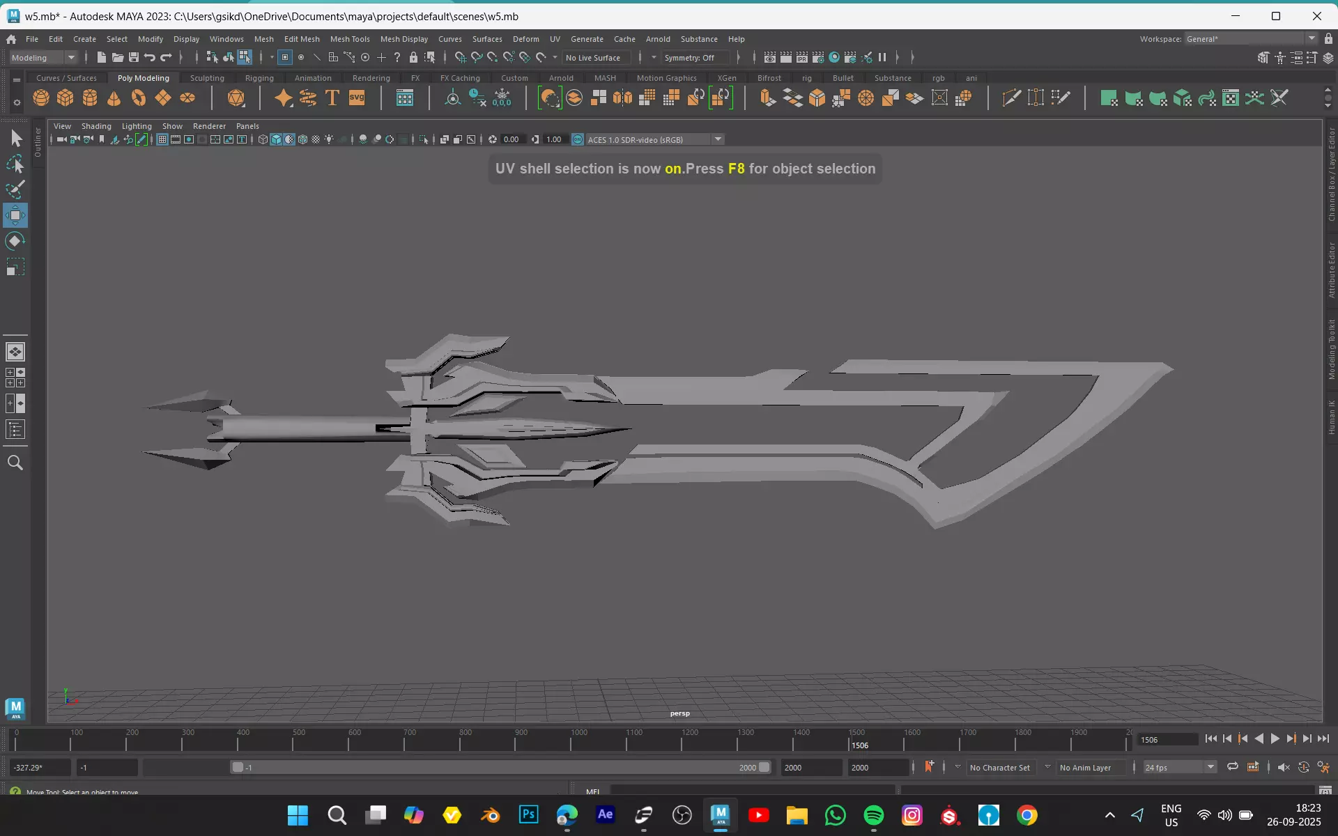 SWORD MODEL GAME READY ASSET Low-poly 3D model_2