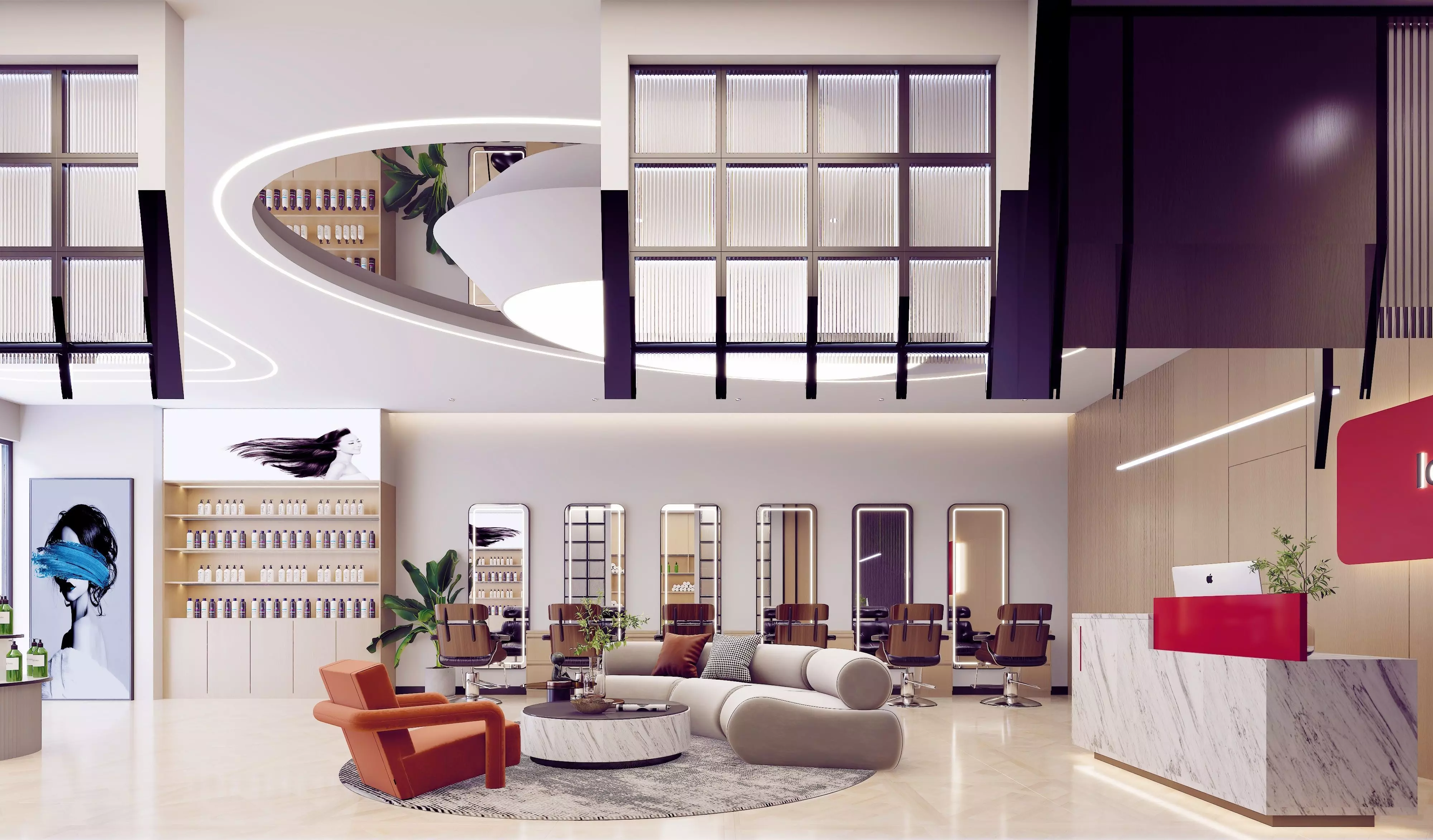 Hairdressing Beauty Salon Collection - Ready-to-Render 3D model