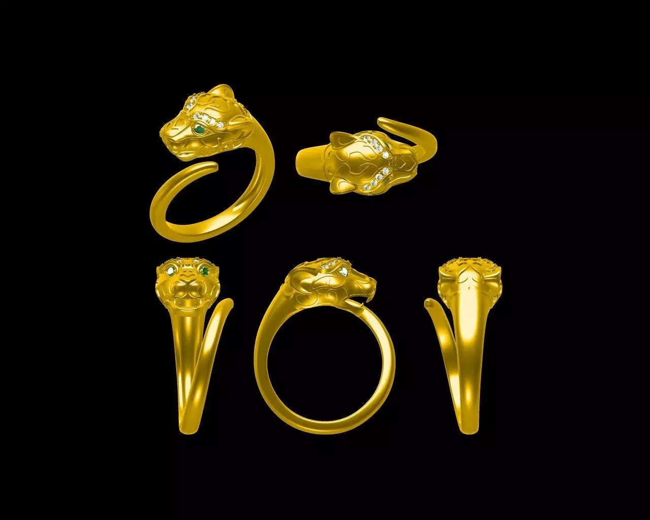 Ring Tiger Panther  3D print model_5