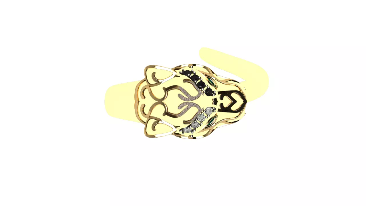 Ring Tiger Panther  3D print model_3