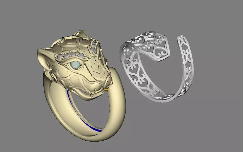 Ring Tiger Panther  3D print model_10