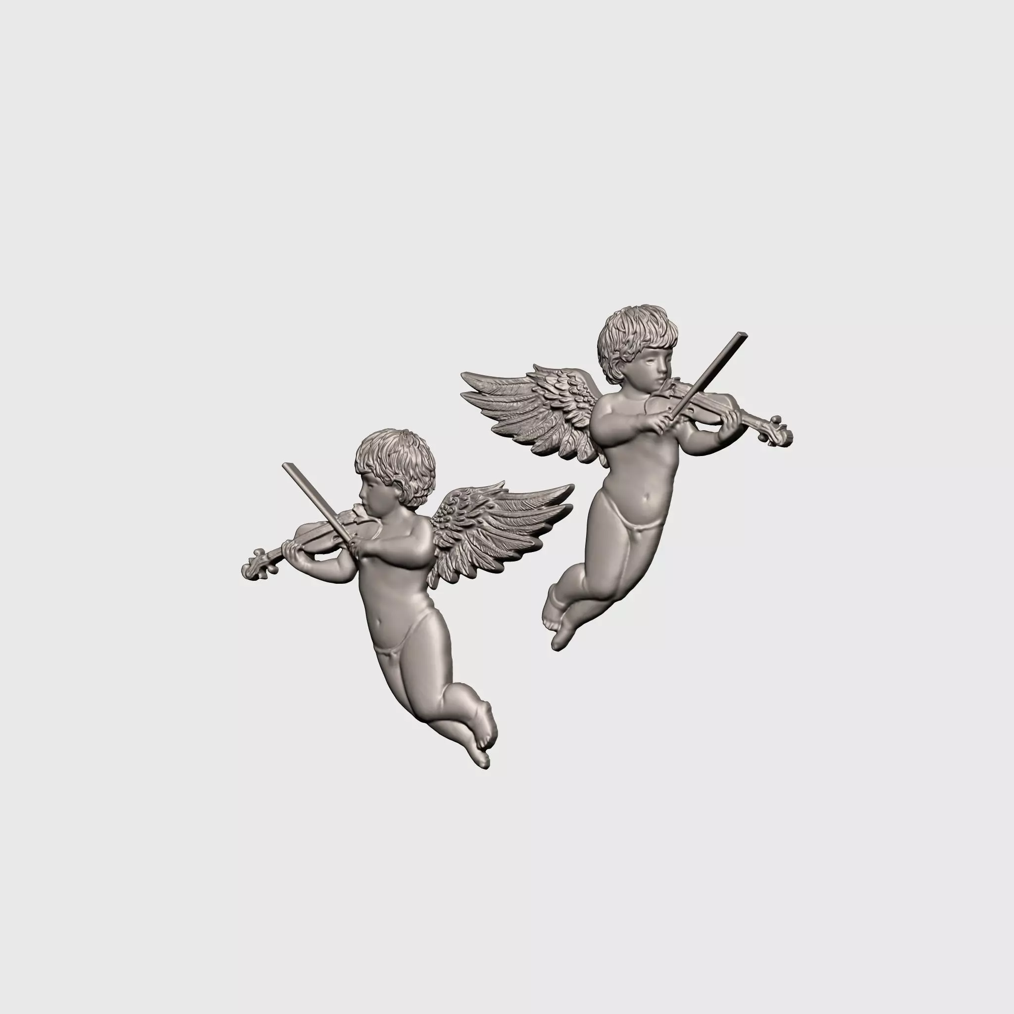 Baby Angel Pendant 04 3D print model_2
